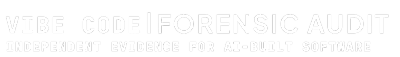 VIBE CODE footer wtih tag line